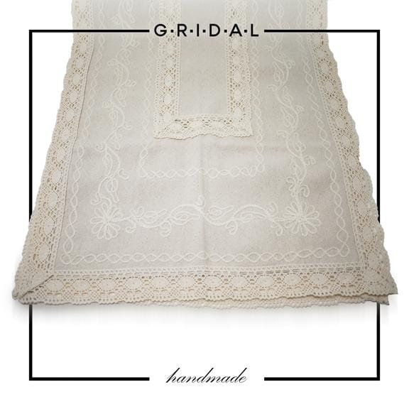 natural cotton hand made runner