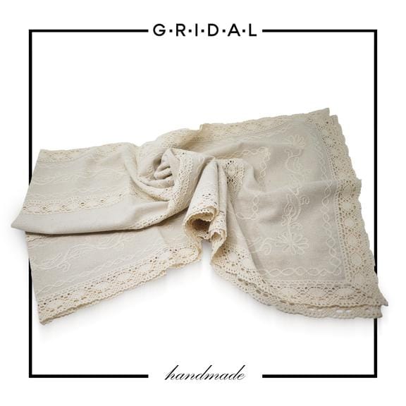 natural cotton hand made runner