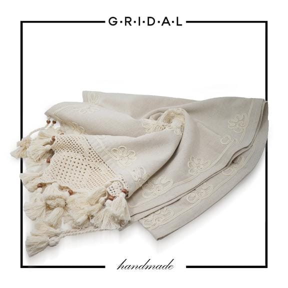 natural cotton hand made runner