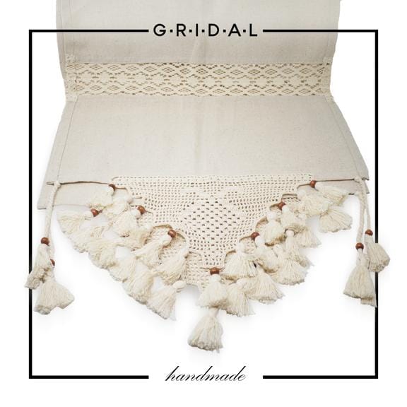 natural cotton hand made runner