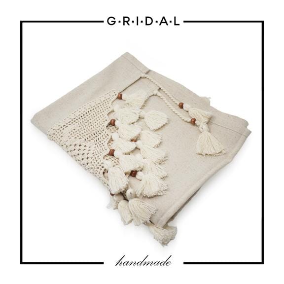 natural cotton hand made runner