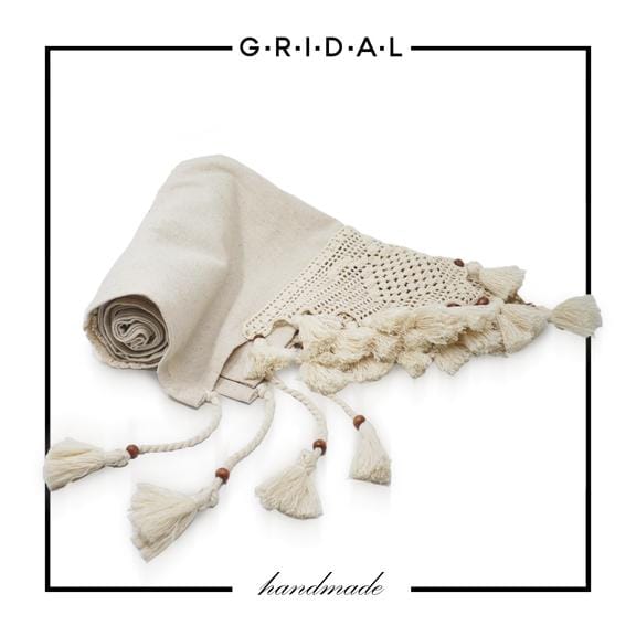 natural cotton hand made runner