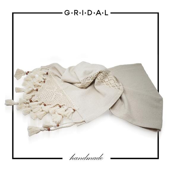 natural cotton hand made runner