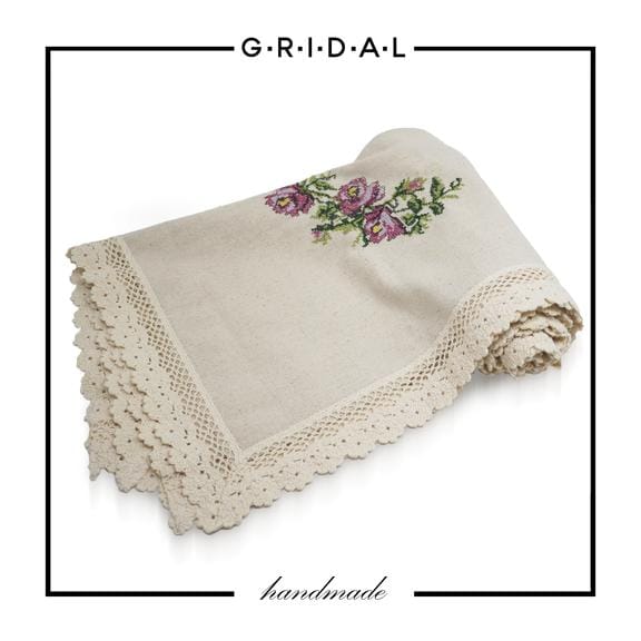 natural cotton hand made runner