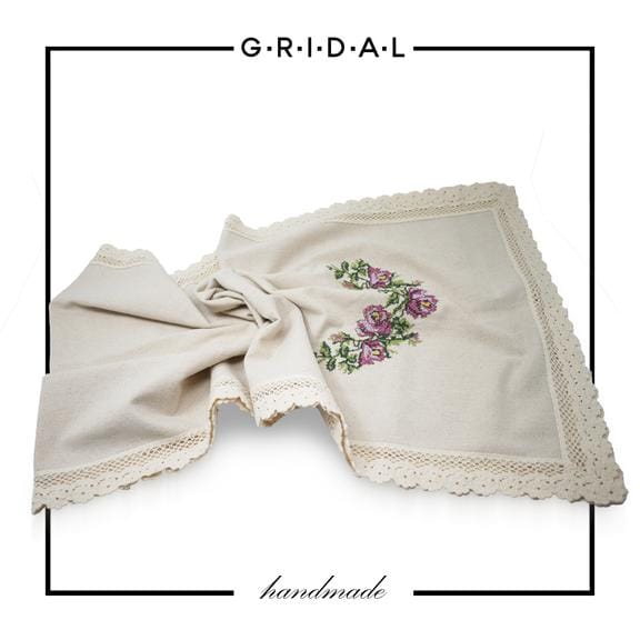 natural cotton hand made runner