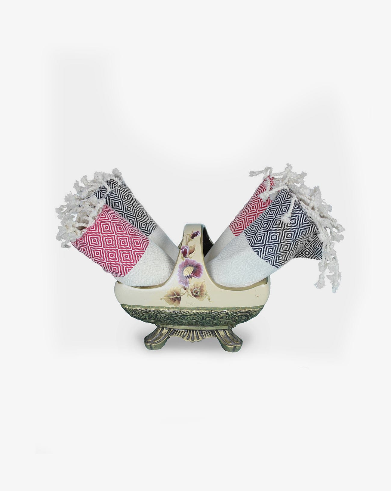 Hand Made Diamond Head & Face Towel - Set of 2