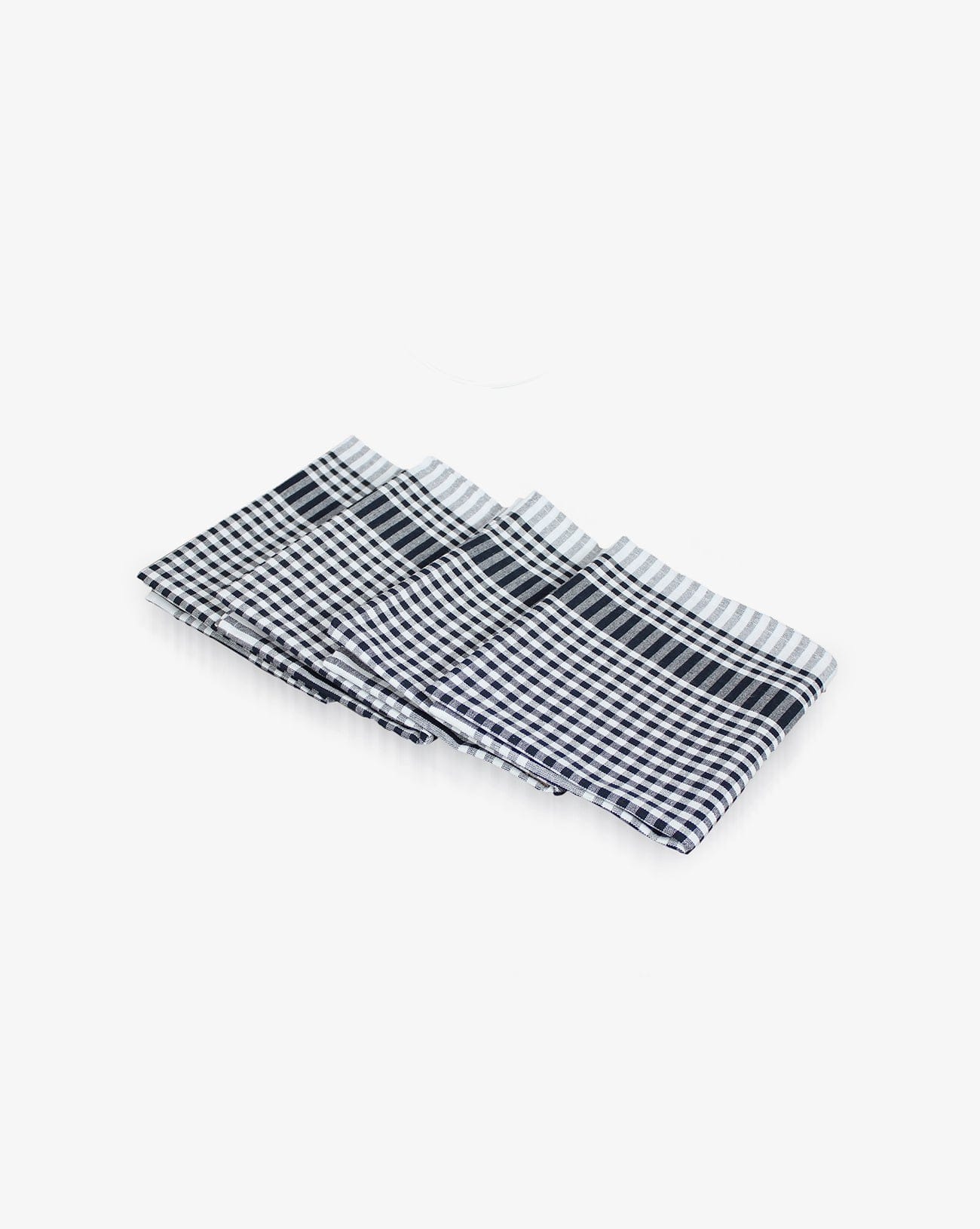 Kitchen Towels - Cotton Gingham Pattern - Set of 4