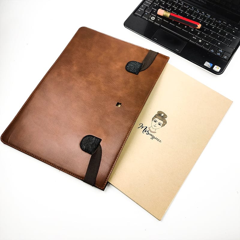 Leatherette / Felt Double-Sided Laptop and Tablet Case