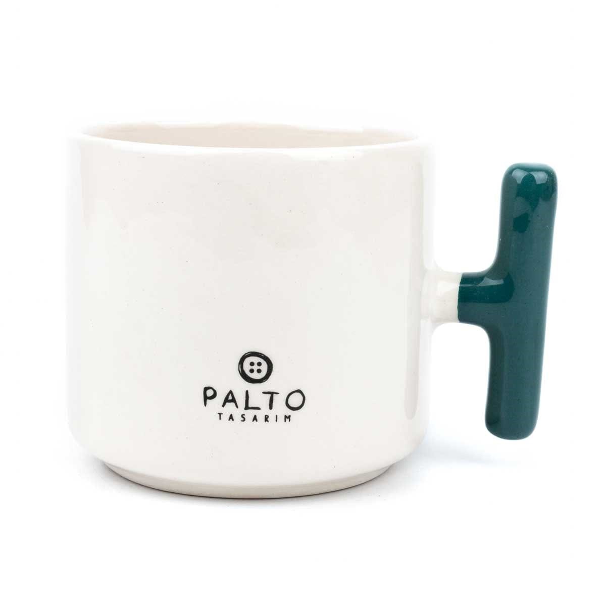 Hand Made, T Shape Handle, Ceramic Mug