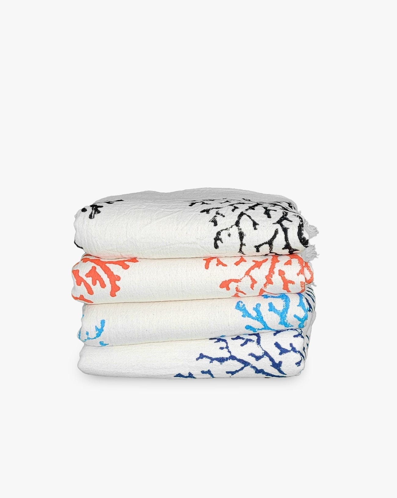 Stone Print Coral Pattern Turkish Beach Towel