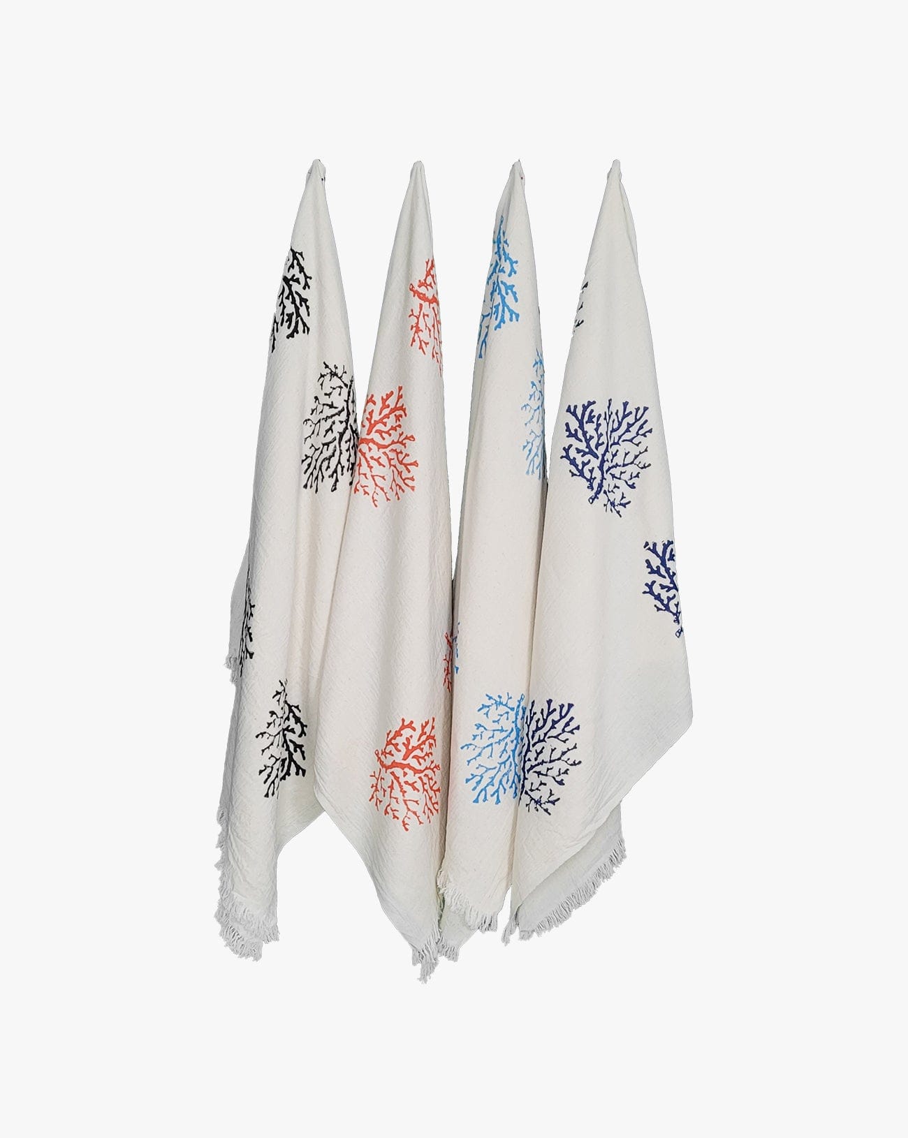 Stone Print Coral Pattern Turkish Beach Towel