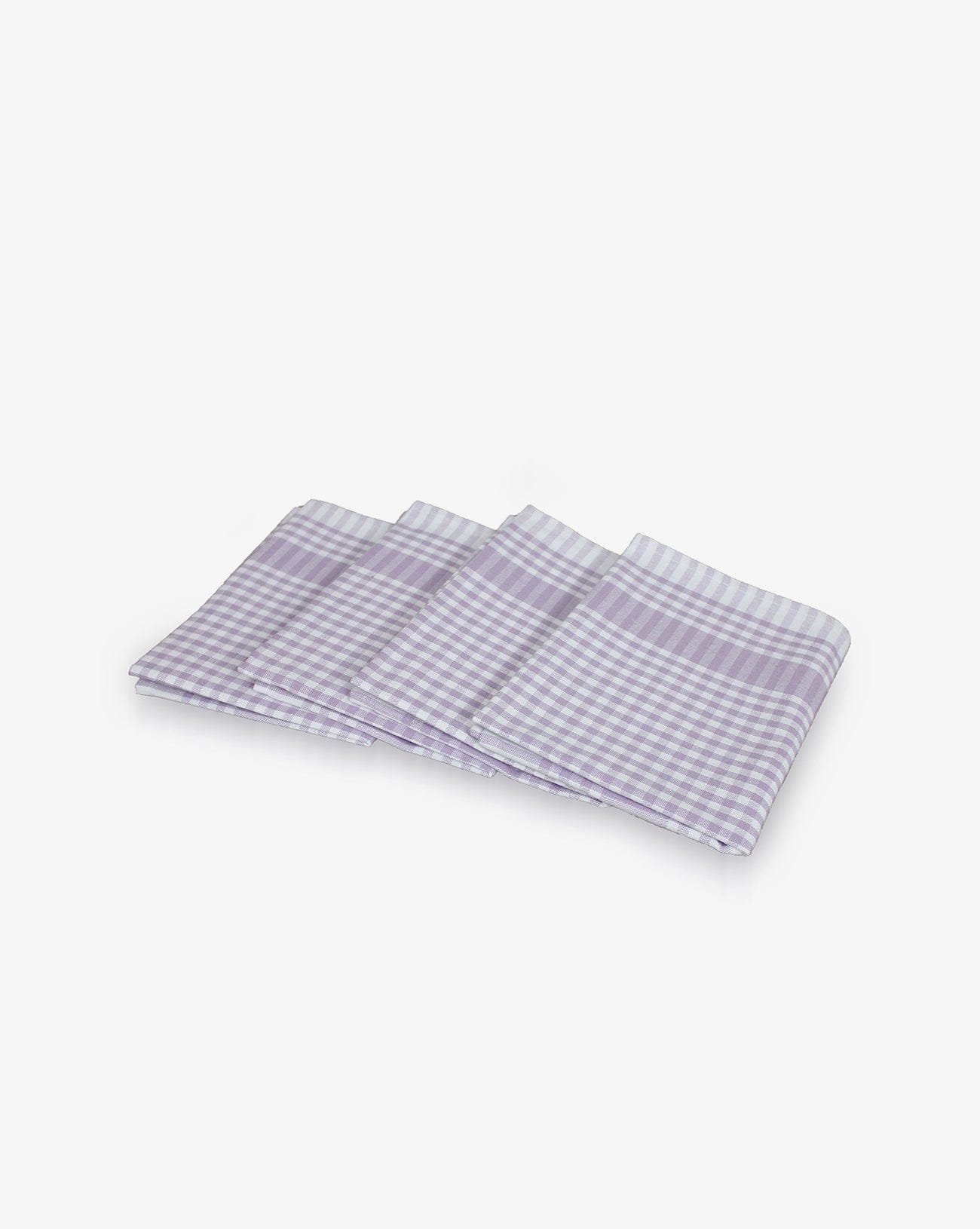 Kitchen Towels - Cotton Gingham Pattern - Set of 4
