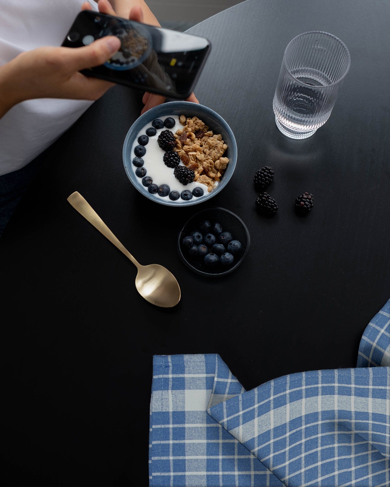 Kitchen Towels - Cotton Gingham Pattern - Set of 4