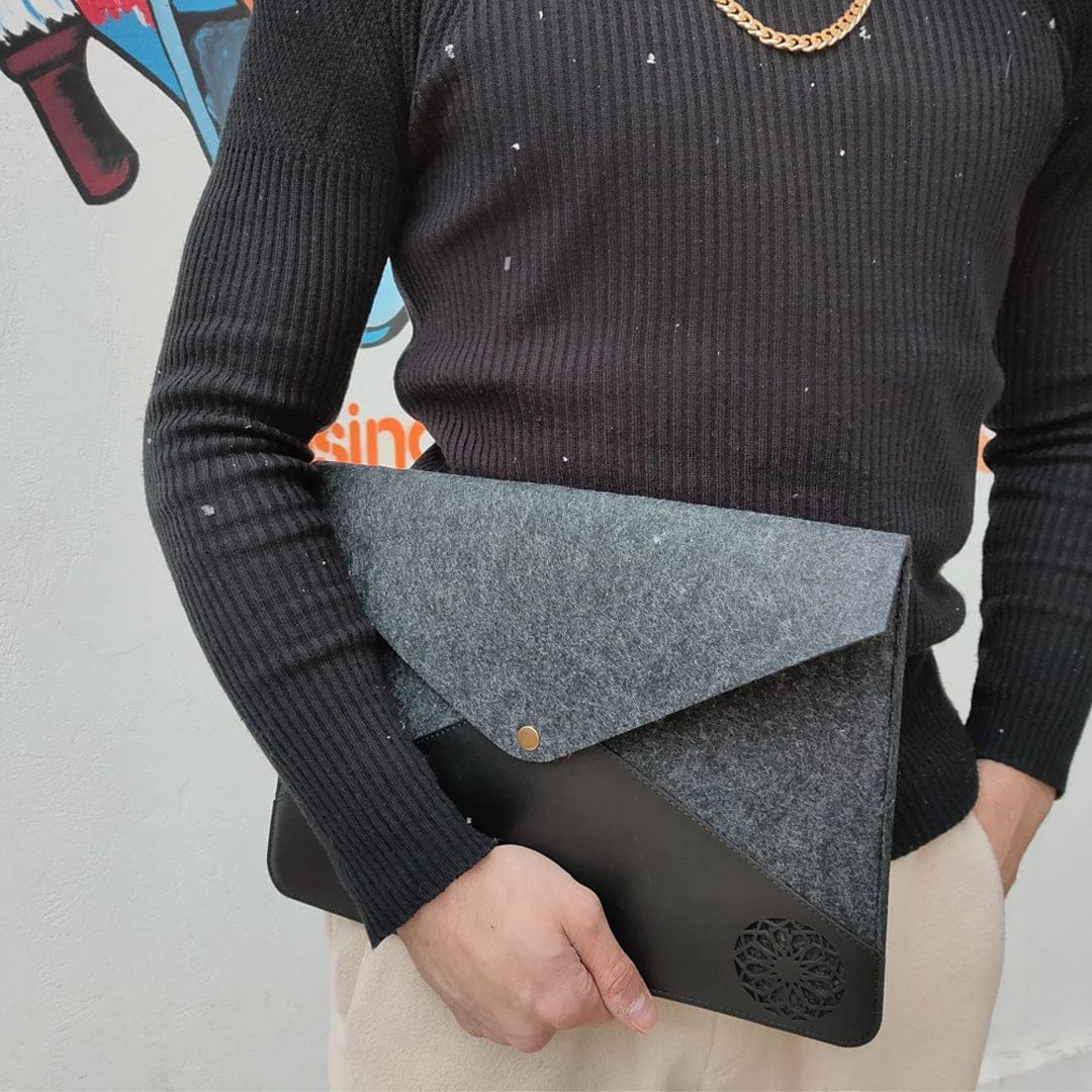 Leatherette & Felt Laptop and Tablet Case