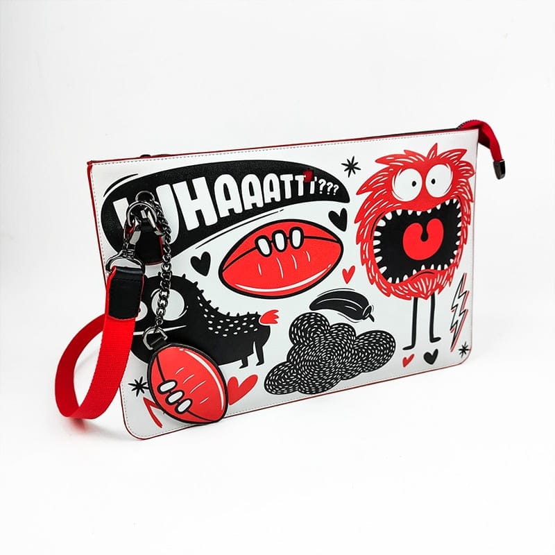 Print Laptop and Tablet Bag (with strap and wallet)