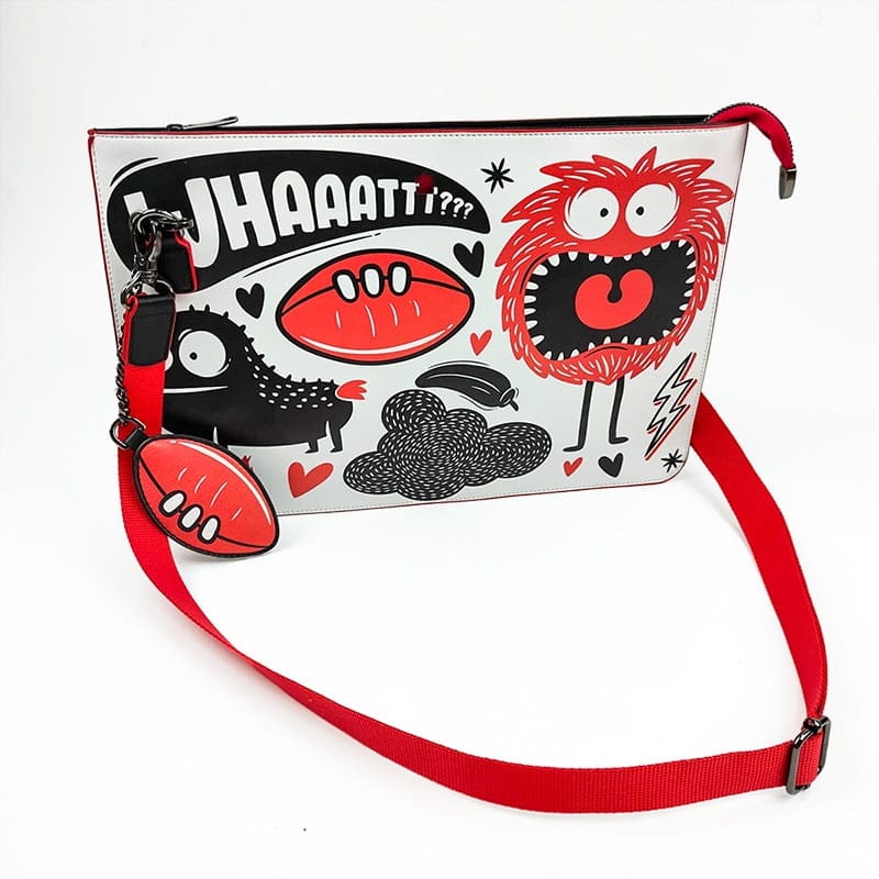Print Laptop and Tablet Bag (with strap and wallet)