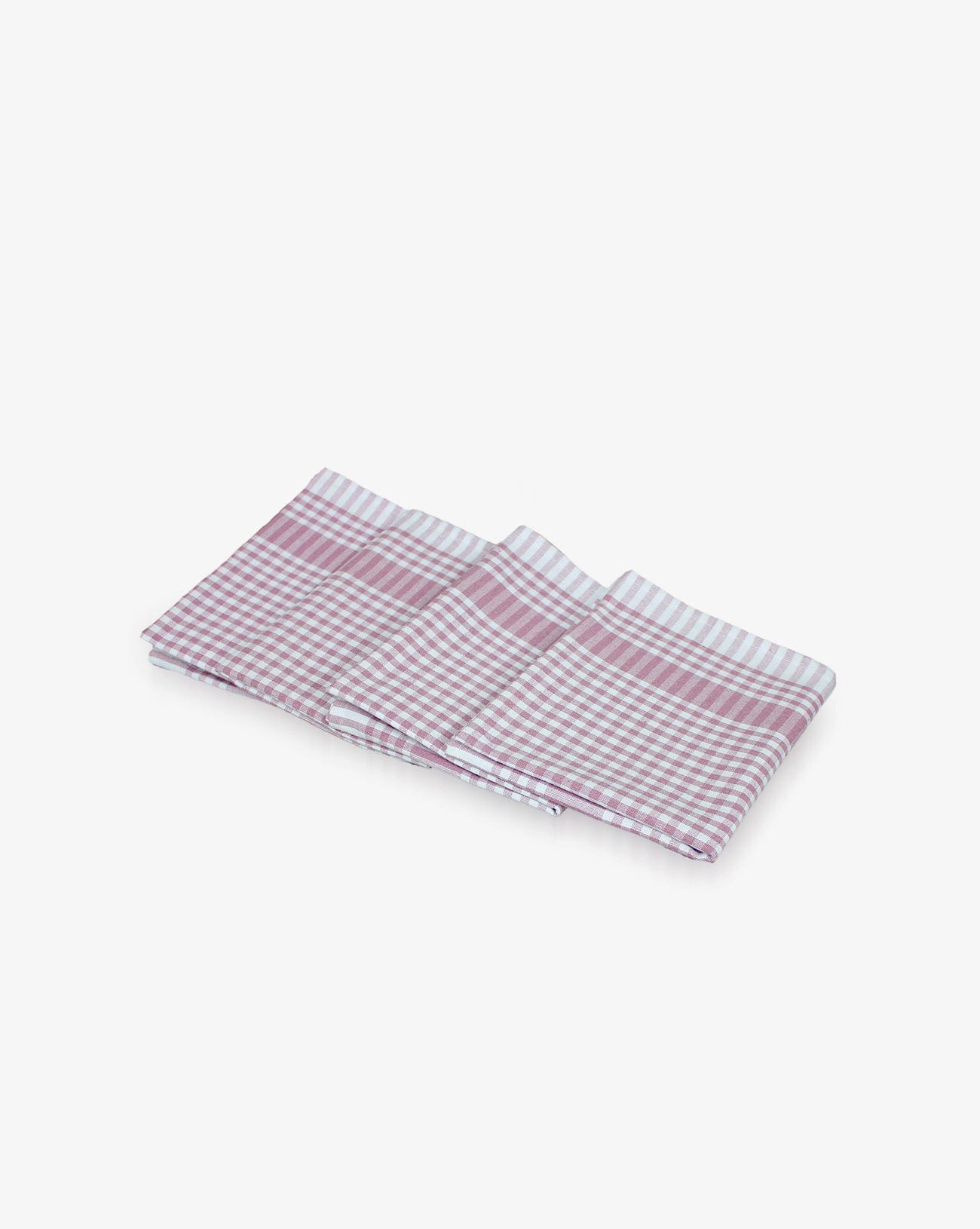 Kitchen Towels - Cotton Gingham Pattern - Set of 4