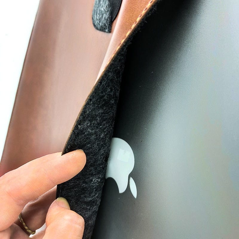 Leatherette / Felt Double-Sided Laptop and Tablet Case